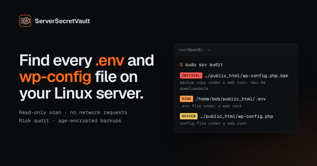 ServerSecretVault preview
